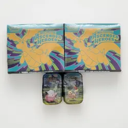 Pokemon TCG Ascended Heroes ETB (x2) & Mini Tin (x2) Bundle - Factory Sealed New - Image 2