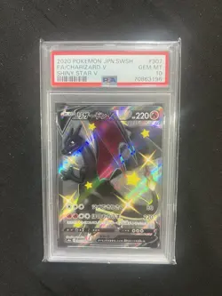Pokemon Card PSA 10 Full Art Charizard V Japanese Shiny Star V 2020 Holo 307/190 - Image 1