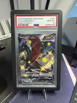 PSA 10 GEM MINT Pokemon Charizard V Shiny Star V Full Art # 307/190 Japanese - Image 1