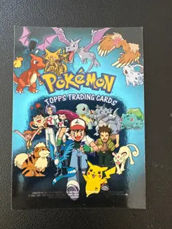 Pokemon Card List #00 Holo Topps Serie 1 Blue Logo ITA - Image 1