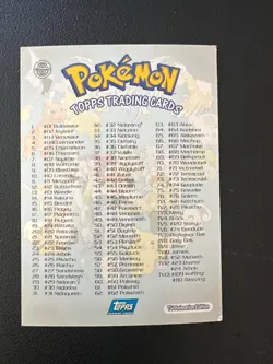 Pokemon Card List #00 Holo Topps Serie 1 Blue Logo ITA - Image 2