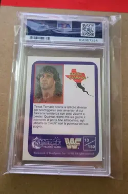 1991 Merlin WWF Texas Tornado PSA 9 Italian - Image 2