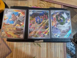 Pokemon TCG Scarlet And Violet Illustration Bundle Lycanroc Wugtrio Tornadus - Image 1