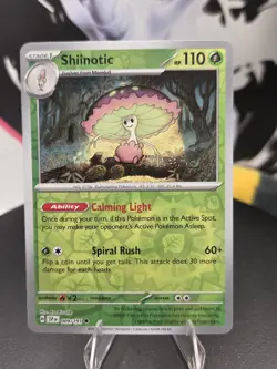 Shiinotic 009/191 Sv08: Surging Sparks Reverse Holo - Free Shipping - NM Pokemon - Image 1