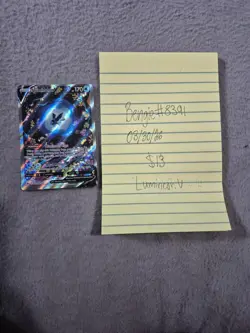 Pokemon Lumineon V Full Art Ultra Rare Holo Card 156/172 Basic Fish - Image 1