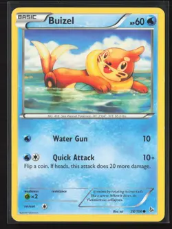 Buizel Common XY - Flashfire 28/106 LP Pokemon Card - Image 1