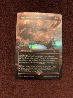 Aggravated Assault (Borderless) -Foil Near Mint MTG Secret Lair - Image 1