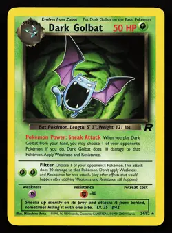 Dark Golbat 24/82 Rare Team Rocket Pokemon Card - Image 1