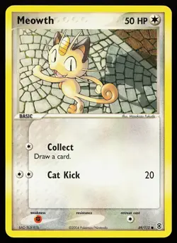 Meowth 69/112 Common FireRed & LeafGreen Pokemon Card - Image 1