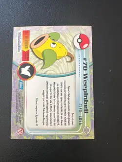 Pokemon Weepinbell #70 Holo Topps Serie 1 Blue Logo ITA - Image 2