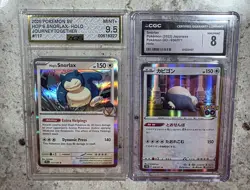 Snorlax Holo Graded Card Lot Journey Together & Pokemon GO AGS CGC - Image 1