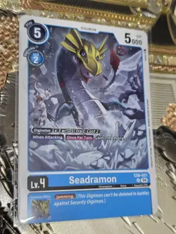 Digimon Card Game Seadramon Uncommon Chain of Liberation EX8-021 U NM - Image 1