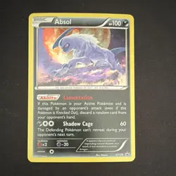 Pokemon Absol XY178 Promo Card Basic 100 HP Shadow Cage Lamentation - Image 1