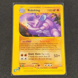 Nidoking - 24/147 - Non Holo Rare - Aquapolis - Pokemon Card - LP - Image 1