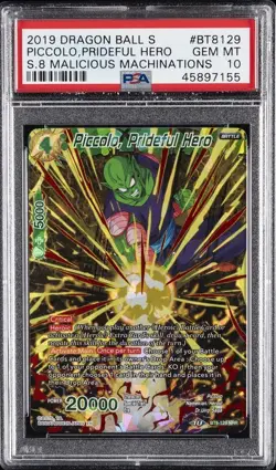 PSA 10 ⭐ Piccolo Prideful Hero NHR Malicious Machinations Card Super DBS DBZ - Image 1