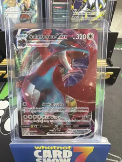 Pokemon TCG Salamence VMAX Darkness Ablaze Holo Ultra Rare Card 144/189 - Image 1