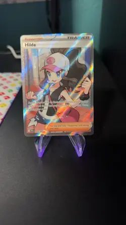Pokemon TCG Trainer Hilda Full Art Rare Holo Card Black Bolt White Flare - Image 3