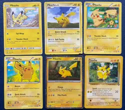 Pikachu LOT 2 - 1999-2024 6 Cards all DMG see photos - Image 1