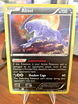 Pokemon card - Absol XY178 Black Star Promo 2016- Cosmos Holo- Blood Moon - Image 1
