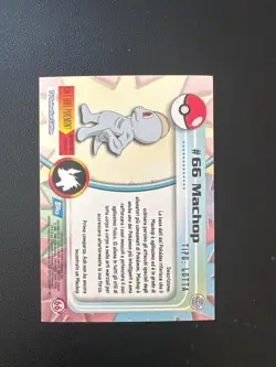 Pokemon Machop #66 Holo Topps Serie 1 Blue Logo ITA - Image 2