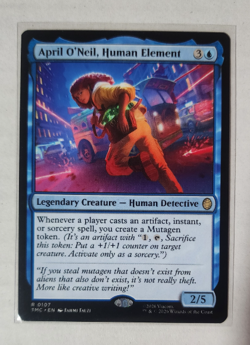 APRIL O'NEIL, HUMAN ELEMENT - Teenage Mutant Ninja Turtles Comm - MTG Rare #107 - Image 1