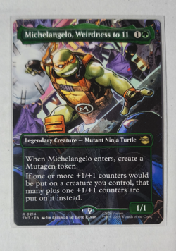 MICHELANGELO, WEIRDNESS - Borderless - Teenage Mutant Ninja Turtles - MTG Rare - Image 1