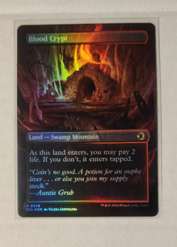 BLOOD CRYPT - Borderless, Foil - Lorwyn Eclipsed - MTG Rare #349 - Image 1