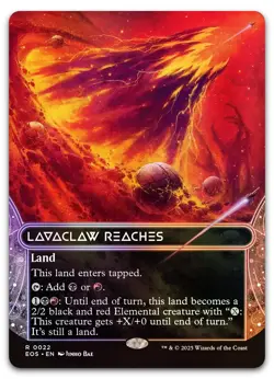 Lavaclaw Reaches (0022) (Borderless) #22 (Foil) NM Edge of Eternities Magic MTG - Image 1