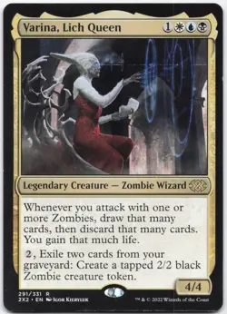 Varina, Lich Queen Normal R Double Masters 2022 291 NM - Image 1