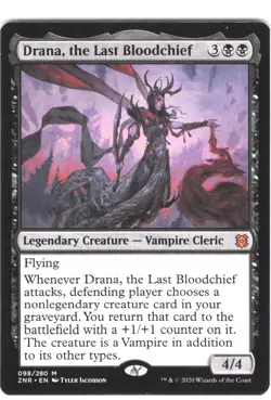 Drana, the Last Bloodchief #98 Zendikar Rising Regular Mythic - Image 1