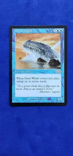 [MTG] Magic the Gathering - Urza's Saga - Great Whale- NM Condition - Image 1