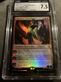 Chandra, Flameshaper Foundations Foil CGC Graded Planeswalker MTG - Image 1