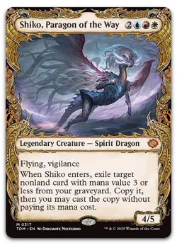 Shiko, Paragon of the Way (Showcase) #317 (NM) Tarkir Dragonstorm TDM Magic MTG - Image 1