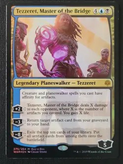 Tezzeret Master of the Bridge Foil Buy-a-Box Promo WAR 275/264 MTG LP/NM - Image 1