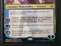 Tezzeret Master of the Bridge Foil Buy-a-Box Promo WAR 275/264 MTG LP/NM - Image 4