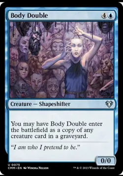 X 1 Body Double NM 075 Commander Masters MTG Magic The Gathering - Image 1