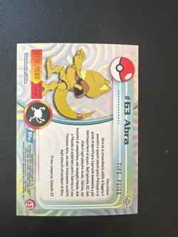 Pokemon Abra #63 Holo Topps Serie 1 Blue Logo ITA - Image 2