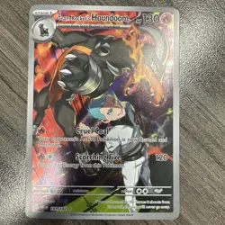 Team Rocket's Houndoom SV10: Destined Rivals 191/182 Illustration Rare Pokemon - Image 1
