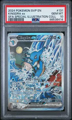 2024 Pokemon SVP EN Black Star Promo Kingdra Ex Special Illustration 131 PSA 10 - Image 1