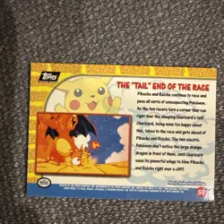 Pokemon TCG The "Tail" End of the Race Pokemon Topps Pikachu's Vacation 50 - Image 2