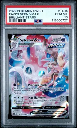 [PSA 10] Sylveon VMAX TG15/TG30 Brilliant Stars Trainer Gallery POKEMON - Image 1