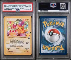 2021 POKEMON CELEBRATIONS CLASSIC COLL #24 BIRTHDAY PIKACHU-HOLO PSA 10 - Image 3