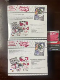 Pokemon TCG Factory Sealed 2 White Flare ETBs + White Flare Booster Bundle - Image 2