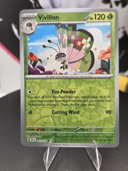 Vivillon 007/191 Sv08: Surging Sparks Reverse Holo - Pokemon - Free Shipping NM - Image 1
