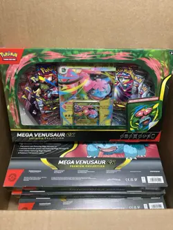 Pokemon TCG Mega Venusaur EX Premium Collection Box ** Sealed Ready To Ship - Image 1