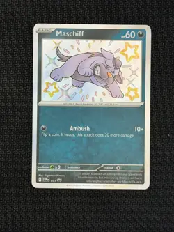 Pokemon TCG Scarlet & Violet Black Star Promo Maschiff Holo 071 - Image 1