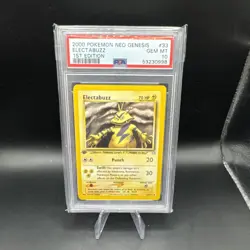 2000 POKEMON NEO GENESIS 1ST ED #33 ELECTABUZZ PSA 10 - Image 1