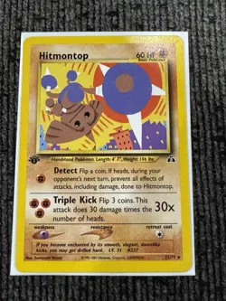 Pokemon 1st Edition Neo Discovery Hitmontop Non Holo Rare 22/75 - Image 1
