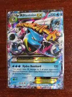 Mega Blastoise EX 30/146 XY base Holo Ultra Rare Pokemon TCG - Image 1