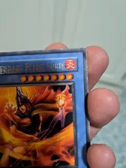 Misprinted Yugioh Legendary Flame Lord - DCR-081 - Super Rare - 1st Edition LP - Image 5